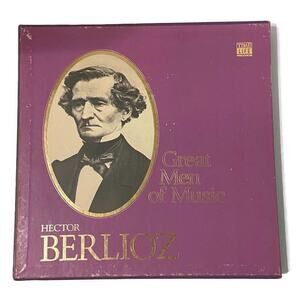 Hector Berlioz 4LP Great Men of Music Classical 1981 + Berlioz Music Book